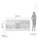 Ver imagem 4 de Cozinha Completa Modulada 2 Peças com Tampo Casuá Branca Pérola