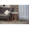 Mesa de Canto Decora Sala Sofá Lateral Retro Alta Qualidade - 1