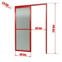 Ver imagem 2 de Porta de Correr Suspensa 210x90cm Vidrao Dir L.25 Brimak Abertura Direita