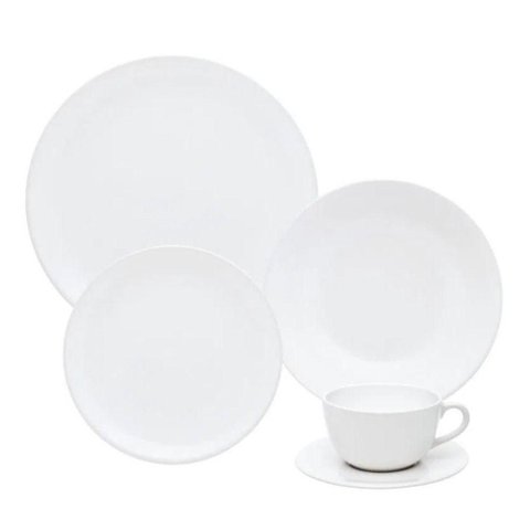 Aparelho de Jantar 20 Peças Unni White Oxford