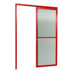 Porta de Correr Suspensa 210x90cm Vidrao Esq L.25 Brimak - 3