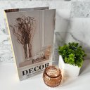 Ver imagem 2 de Livro decorativo, castiçal de vidro e vaso branco cerâmico