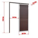 Ver imagem 2 de Porta de Correr Suspensa 210x90cm Veneziana Esq L.25 Brimak