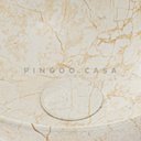 Ver imagem 3 de Cuba De Apoio Para Banheiro Redonda Slim Louça Cerâmica 28,5 cm Calcedônia Pingoo.casa -