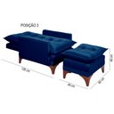 Ver imagem 6 de Poltrona Cadeira Reclinável Munique 171 Império Veludo