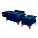 Ver imagem 3 de Poltrona Cadeira Reclinável Munique 171 Império Veludo