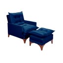 Ver imagem 1 de Poltrona Cadeira Reclinável Munique 171 Império Veludo