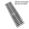Ralo Pluvial Completo 15x50 Aluminio Saída 75mm com Tela - 6