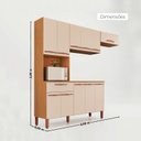 Ver imagem 3 de Cozinha Modulada Barcelona 100% MDF Móveis Home | 11 Portas + 1 Gaveta