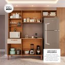 Ver imagem 4 de Cozinha Modulada Barcelona 100% MDF Móveis Home | 11 Portas + 1 Gaveta