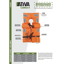 COLETE CLASSE 2 ATIVA TAMANHO G ( ATÉ 110KG ) - 2