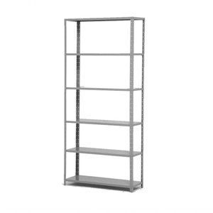 Estante Leve de Aço 6 Prateleiras Cinza 198x91x40 Cm - Sa