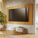 Ver imagem 1 de Painel para TV até 65 Polegadas com LED 216,8cmx135cm Amalfi Marrom Naturale