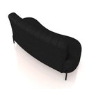 Ver imagem 7 de Sofá Living Decorativo 2 Lugares 1,35m Katara Pu Manchado Preto G33 - Gran Belo