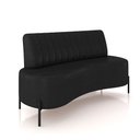 Ver imagem 5 de Sofá Living Decorativo 2 Lugares 1,35m Katara Pu Manchado Preto G33 - Gran Belo
