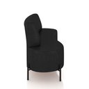 Ver imagem 6 de Sofá Living Decorativo 2 Lugares 1,35m Katara Pu Manchado Preto G33 - Gran Belo
