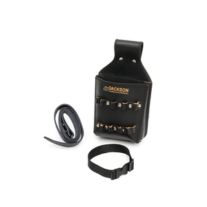 Cinto de Eletricista Profissional em Couro Legítimo Duplo:preto