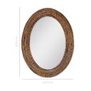 Ver imagem 3 de Espelho Decorativo Bananeira 60x80cm Oval