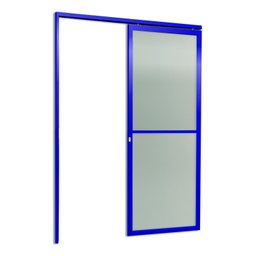Porta de Correr Suspensa 210x90cm Vidrao Esq L.25 Brimak - 3