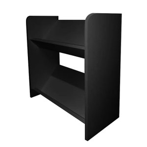 Porta Livro Revistas Jogos Estante Organizador - Preto 80CM