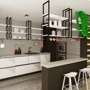 Ver imagem 4 de Prateleira Tripla Estilo Industrial Teto Parede 80cm Pb Fs
