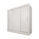 Ver imagem 2 de Guarda-Roupa Casal com 3 Portas de Correr e 4 Gavetas 190cm Multimóveis CR35502 Neve