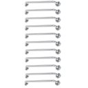 Ver imagem 1 de Alça de Apoio Barra Inox 80cm Kit 11 Unidades Acessibilidade Idoso Cadeirante Deficiente Banheiro Bo