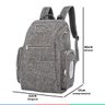 Mochila Paternidade Maternidade com Compartimento Térmico Trocador e Porta Lenços Cinza Kababy - 6