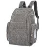 Mochila Paternidade Maternidade com Compartimento Térmico Trocador e Porta Lenços Cinza Kababy - 1
