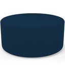 Ver imagem 1 de Puff Redondo Orgânico para Living 90cm Lola W01 Suede Azul Marinho - Lyam Decor