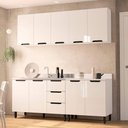 Ver imagem 3 de Cozinha Completa Meena 9 Portas 3 Gavetas 40250053 Branco - Politorno
