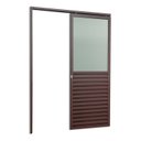 Ver imagem 3 de Porta de Correr Suspensa 210x100cm Meia Veneziana Meia Vidro Esq L.25 Brimak Abertura Esquerda