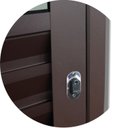 Ver imagem 4 de Porta de Correr Suspensa 210x100cm Meia Veneziana Meia Vidro Esq L.25 Brimak Abertura Esquerda