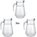 Ver imagem 1 de Jogo de 3 Jarras Bar Sempre Sucos ou Drinks 1,5l Nadir Figueiredo Vidro Transparentes