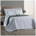 Ver imagem 1 de Kit Cobre Leito e Lençol Square Queen 8 Peças - Branco