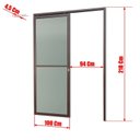 Ver imagem 6 de Porta de Correr Suspensa 210x100cm Vidrao Dir L.25 Brimak Abertura Direita
