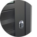 Ver imagem 4 de Porta de Correr Suspensa 210x100cm Meia Veneziana Meia Vidro Esq L.25 Brimak Abertura Esquerda