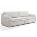 Ver imagem 1 de Sofá 4 Lugares Orgânico Sala de Estar Living 276cm Eliot F04 Linho Tramado Creme - Lyam Decor