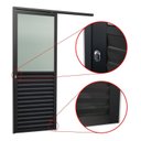 Ver imagem 2 de Porta de Correr Suspensa 210x100cm Meia Veneziana Meia Vidro Esq L.25 Brimak Abertura Esquerda