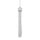 Ver imagem 1 de Pendente Empire Cristal Cromado Retangular Bolhas Led 7w 50cm Paris Luz