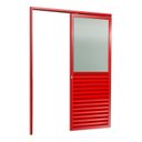 Ver imagem 3 de Porta de Correr Suspensa 210x100cm Meia Veneziana Meia Vidro Esq L.25 Brimak Abertura Esquerda
