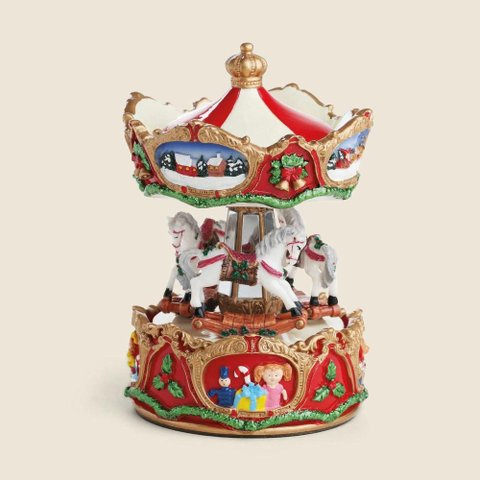 Caixa de Música Carrossel 16cm - a\Casa