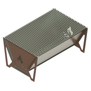 Churrasqueira Portátil Desmontável 450mm - Compacta, Resistente e com Brindes