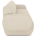 Ver imagem 5 de Sofá 3 Lugares Sala Living Orgânico 188cm Fávara K01 Veludo Bege - Lyam Decor