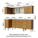 Ver imagem 6 de Cozinha Completa de Canto Emilly Point Armário Vidro Madesa