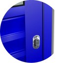 Ver imagem 4 de Porta de Correr Suspensa 210x100cm Meia Veneziana Meia Vidro Esq L.25 Brimak Abertura Esquerda