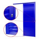 Ver imagem 2 de Porta de Correr Suspensa 210x100cm Veneziana Dir L.25 Brimak Abertura Direita Azul