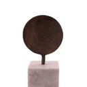 Ver imagem 4 de Escultura Home Bronze e Metal com Base em Mármore 8x21x8 Cm