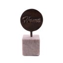 Ver imagem 1 de Escultura Home Bronze e Metal com Base em Mármore 8x21x8 Cm