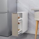 Ver imagem 4 de Balcão Planejado Suspenso Porta Tempero 20cm Suspenso sem Tampo Ipanema CabeCasa MadeiraOriginals Branco/Fendi